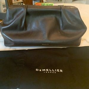 Demellier London Florence bag. Deep Bordeaux color. Gold hardware.